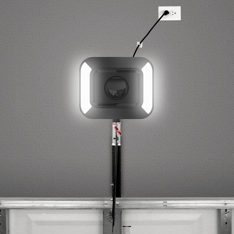 LiftMaster 6580L dual LED lights turned on